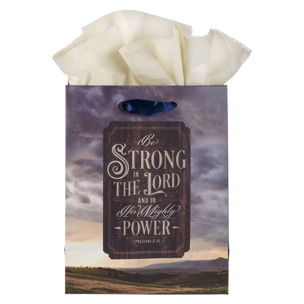 Strong in the Lord New Dawn Medium Gift Bag - Ephesians 6:10