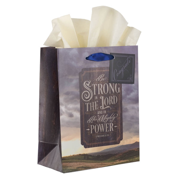 Strong in the Lord New Dawn Medium Gift Bag - Ephesians 6:10