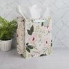 He is Our Peace Green Floral Large Portrait Gift Bag - Ephesians 2:14