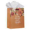 Give Thanks Pumpkin Spice Medium Gift Bag - 1 Thessalonians 5:18