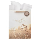 Amazing Grace Wildflower and Crown of Thorns Large Portrait Gift Bag - KI Gifts Christian Supplies