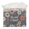 Be Still Teal Botanical Large Landscape Gift Bag - Psalm 46:10 - KI Gifts Christian Supplies