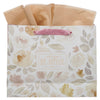 Always Be Joyful Dusty Mauve Large Landscape Gift Bag - 1 Thessalonians 5:16