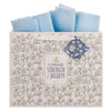 Strength and Dignity Blue Cottage Garden Large Landscape Gift Bag - Proverbs 31:25