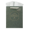I Am With You Always Sage Botanical Large Portrait Gift Bag - Matthew 28:20