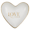 Love White Ceramic Trinket Tray - 1 Corinthians 13:4 - KI Gifts Christian Supplies