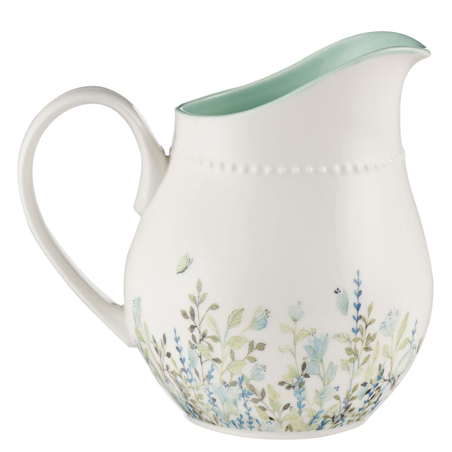 Faith Hope Love White Ceramic Pitcher