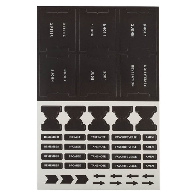 Black and Silver Bible Indexing Tabs