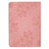 Be Still and Know Pink Floral Faux Leather Classic Journal - Psalm 46:10