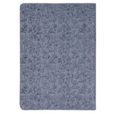 Strength and Dignity Blue Cottage Garden Faux Leather Classic Journal - Proverbs 31:25