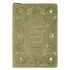 All Things Green Floral Faux Leather Classic Journal with Zipper Closure - Philippians 4:13