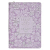 Trust in the Lord Lilac Floral Classic Journal with Zipper Closure - Proverbs 3:5