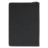Be Strong Black and Tan Faux Leather Classic Journal with Zipper Closure - Ephesians 6:10