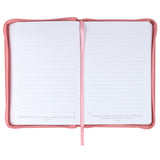 Trust With All Your Heart Pink Faux Leather Classic Journal with Zipper Closure - Proverbs 3:5-6