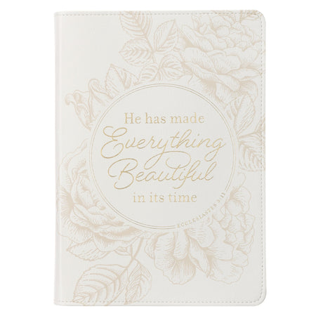 Amazing Grace Large Wirebound Journal with Pink Peonies