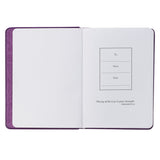 New Mercies Purple Floral Faux Leather Handy-sized Journal - Lamentations 3:22-23