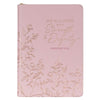 Strength and Dignity Pink Faux Leather Journal with Zippered Closure - Proverbs 31:25 - KI Gifts Christian Supplies