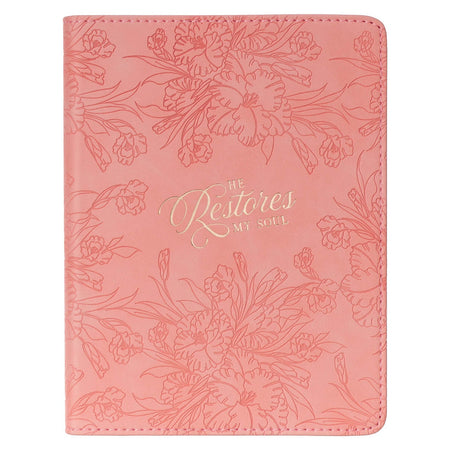 Amazing Grace Large Wirebound Journal with Pink Peonies