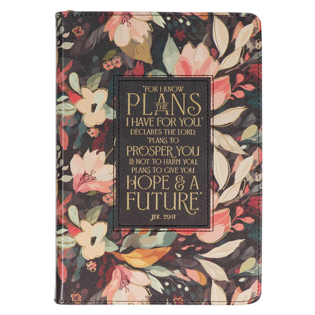 Hope and a Future Midnight Botanical Large Portrait Gift Bag - Jeremiah 29:11