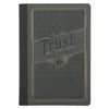 Trust in the Lord Charcoal Faux Leather Classic Journal - Proverbs 3:5 - KI Gifts Christian Supplies