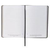 Trust in the Lord Charcoal Faux Leather Classic Journal - Proverbs 3:5