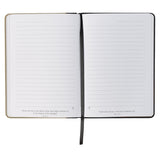 Trust in the Lord Black and Sand Faux Leather Classic Journal with Pen Holder - Proverbs 3:5