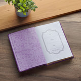 Strength and Dignity Purple Rose Faux Leather Classic Journal - Proverbs 31:25