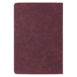 Things Are Possible Burgundy Faux Leather Classic Journal - Matthew 19:26