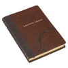 Amazing Grace Brown Crown of Thorns Classic Faux Leather Journal - Isaiah 53:3