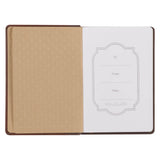 Amazing Grace Brown Crown of Thorns Classic Faux Leather Journal - Isaiah 53:3