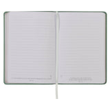 Faith Teal Floral Faux Leather Classic Journal - 2 Corinthians 5:7