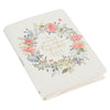 A Sweet Friendship Bright Floral Wreath Faux Leather Classic Journal with Zipper Closure - Proverbs 27:9