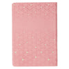 Be Still and Know Geometric Pink Faux Leather Journal with Zipper Closure - Psalm 46:10