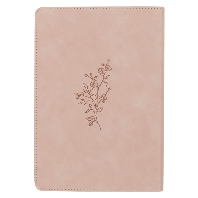 Trust Mottled Blush Faux Leather Classic Journal - Proverbs 3:5
