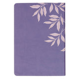 Faithful Promise Lavender Garden Faux Leather Classic Journal - Hebrews 10:23