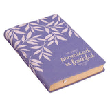 Faithful Promise Lavender Garden Faux Leather Classic Journal - Hebrews 10:23