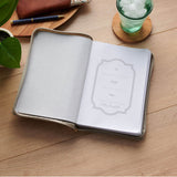 Sufficient Grace Taupe Faux Leather Classic Journal with Zipper Closure - 2 Cor 12:9