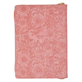 Trust Pink Floral Faux leather Classic Journal with Zipper Closure - Isaiah 40:31