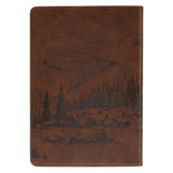 Hope in the Lord Chestnut Brown Faux Leather Classic Journal - Isaiah 40:31