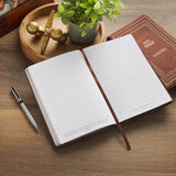 Hope in the Lord Chestnut Brown Faux Leather Classic Journal - Isaiah 40:31