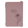 Always Be Joyful Dusty Mauve Faux Leather Classic Journal with Zipper Closure - 1 Thessalonians 5:16