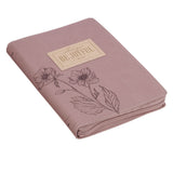 Always Be Joyful Dusty Mauve Faux Leather Classic Journal with Zipper Closure - 1 Thessalonians 5:16