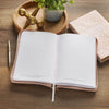 Be Still Pink Floral Faux Leather Classic Journal with Zipper Closure - Psalm 46:10