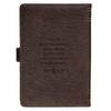 Man of God Espresso Brown Faux Leather Journal Cover with Magnetic Closure