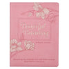 Prayerful Parenting Pink Faux Leather Prompted Prayer Journal - KI Gifts Christian Supplies