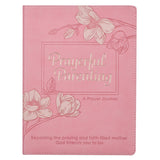 Prayerful Parenting Pink Faux Leather Prompted Prayer Journal - KI Gifts Christian Supplies