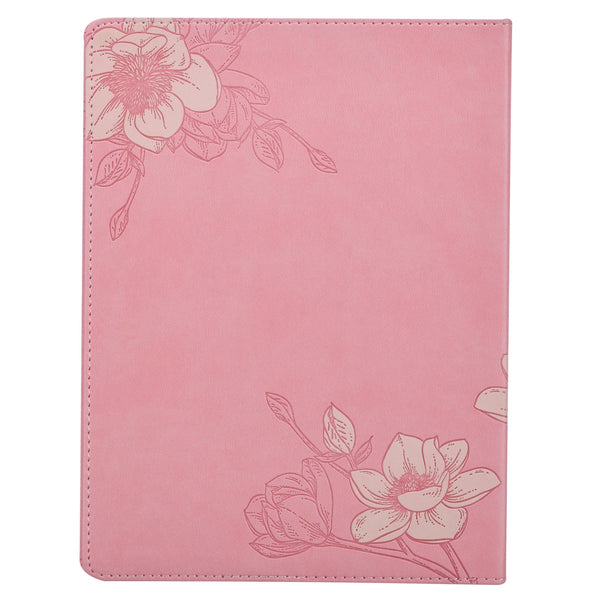 Prayerful Parenting Pink Faux Leather Prompted Prayer Journal