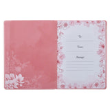 Prayerful Parenting Pink Faux Leather Prompted Prayer Journal