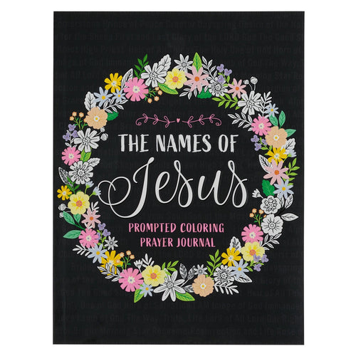 The Names of Jesus Prompted Coloring Prayer Journal  - KI Gifts Christian Supplies