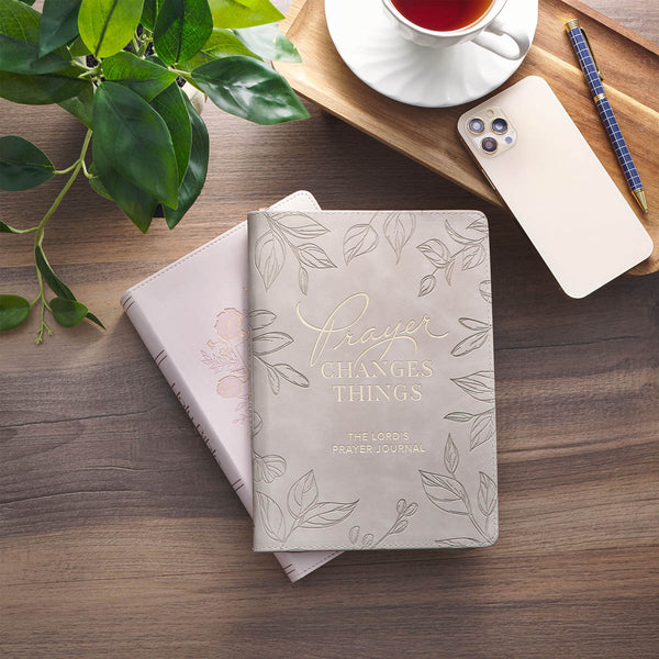 Prayer Changes Things Taupe FL Prompted Journal